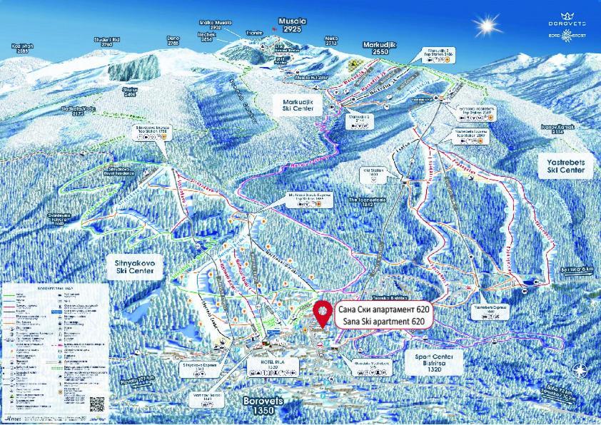 Sana Ski Apartment 620 In Flora, Borovets Bagian luar foto
